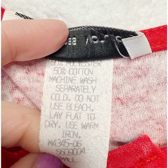 STEVEN ROSS Christmas Overall Dress Red Knit Jumper Teacher Holiday VTG Sz S - Picture 8 of 8